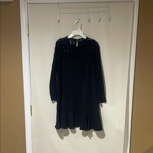 Zara Black Lace Dress Women's Elegant NWOT